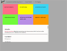 Tablet Screenshot of kunstverein-rheinsieg.de